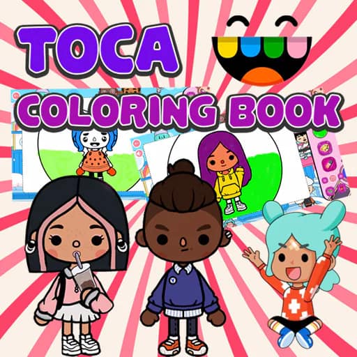 Toca Life Coloring Book cover