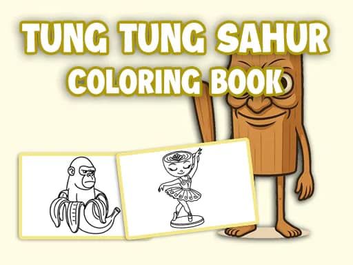 Tung Tung Sahur Coloring Book cover