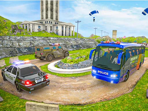 Jail Prison Van Police Game cover